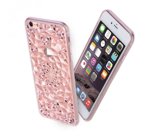 Kryt Kaleidoscope 3D iPhone 6/6S - ružový